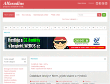 Tablet Screenshot of alfaradius.cz